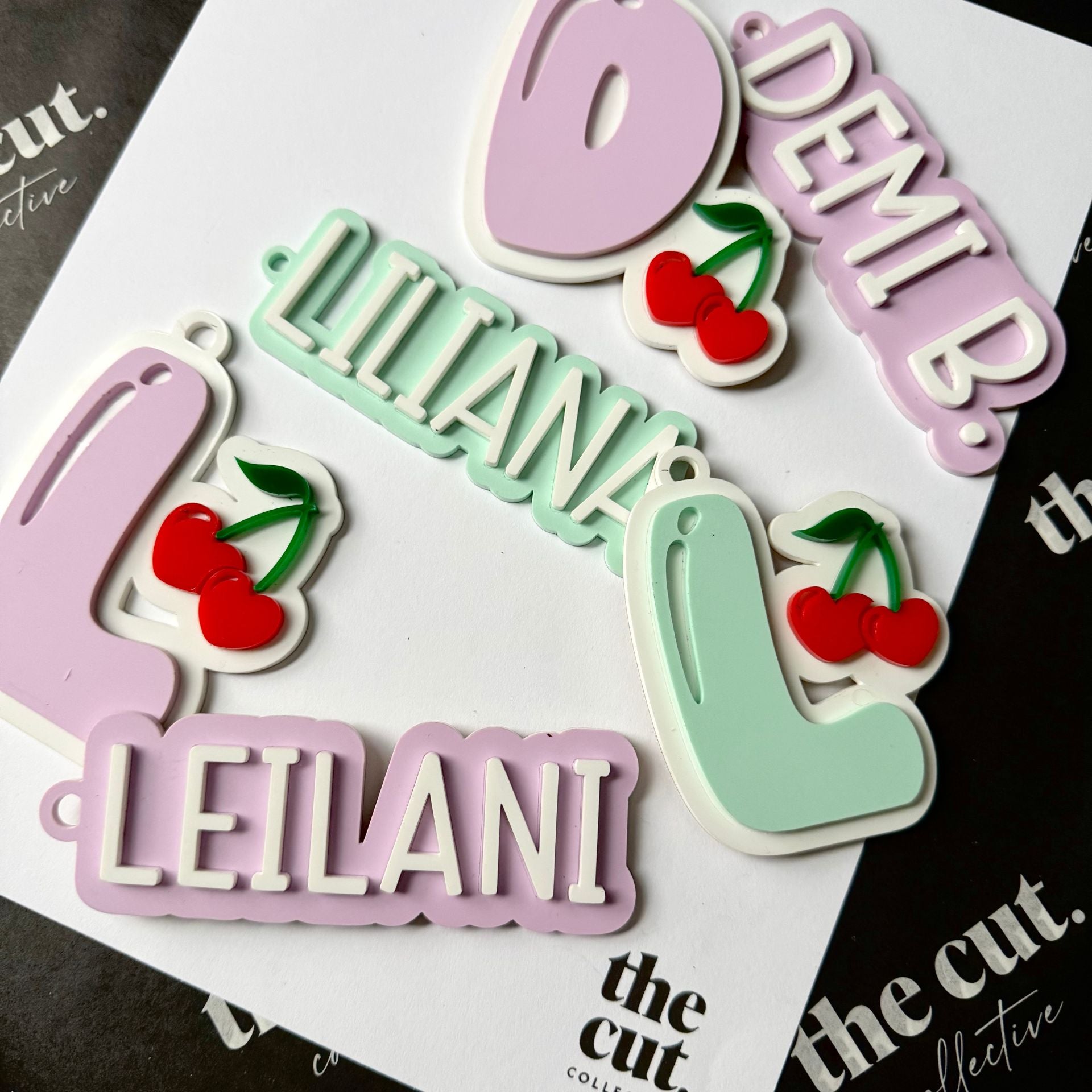 The Cherry Pair: Name + Initial